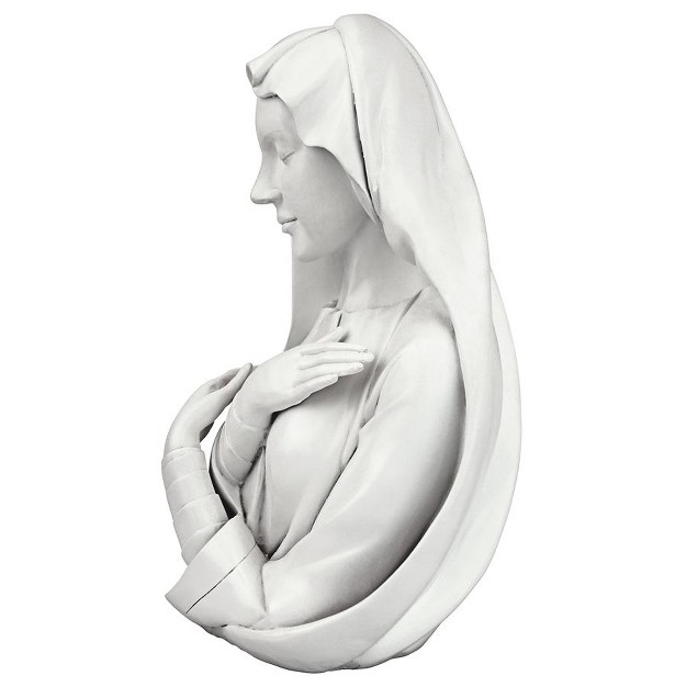 Design Toscano Blessed Virgin Mary Lady Of Grace Bust Statue White