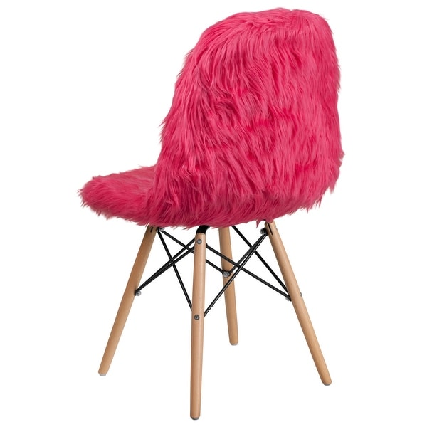 4Pk Shaggy Dog Accent Chair - Dorm Chair