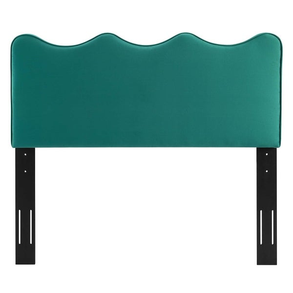 Monrovia Green Velvet Upholstered King/California King Size Headboard - - 34023766