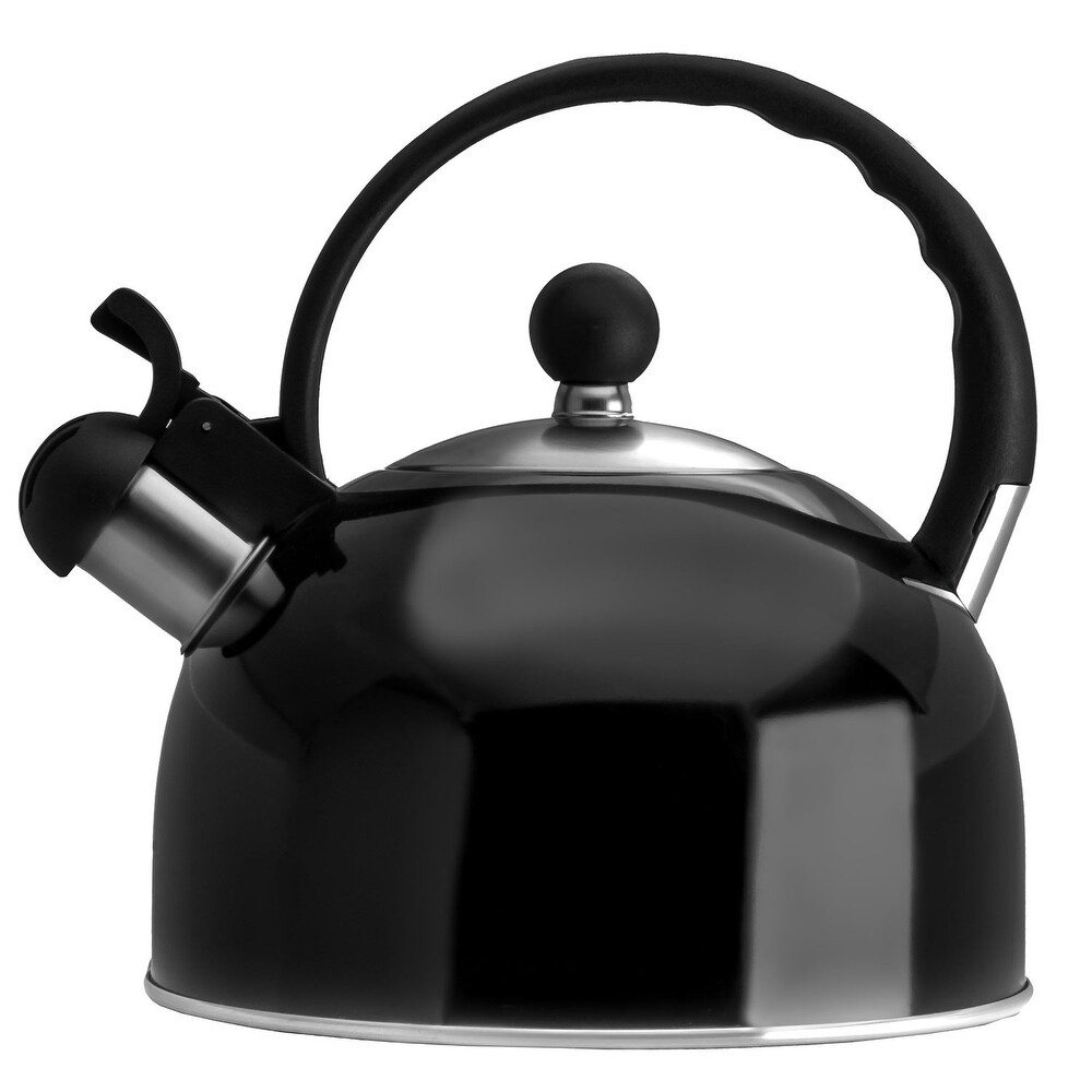 Premius Stainless Steel Whistling Tea Kettle  2.5 Liters   2.5 Liters