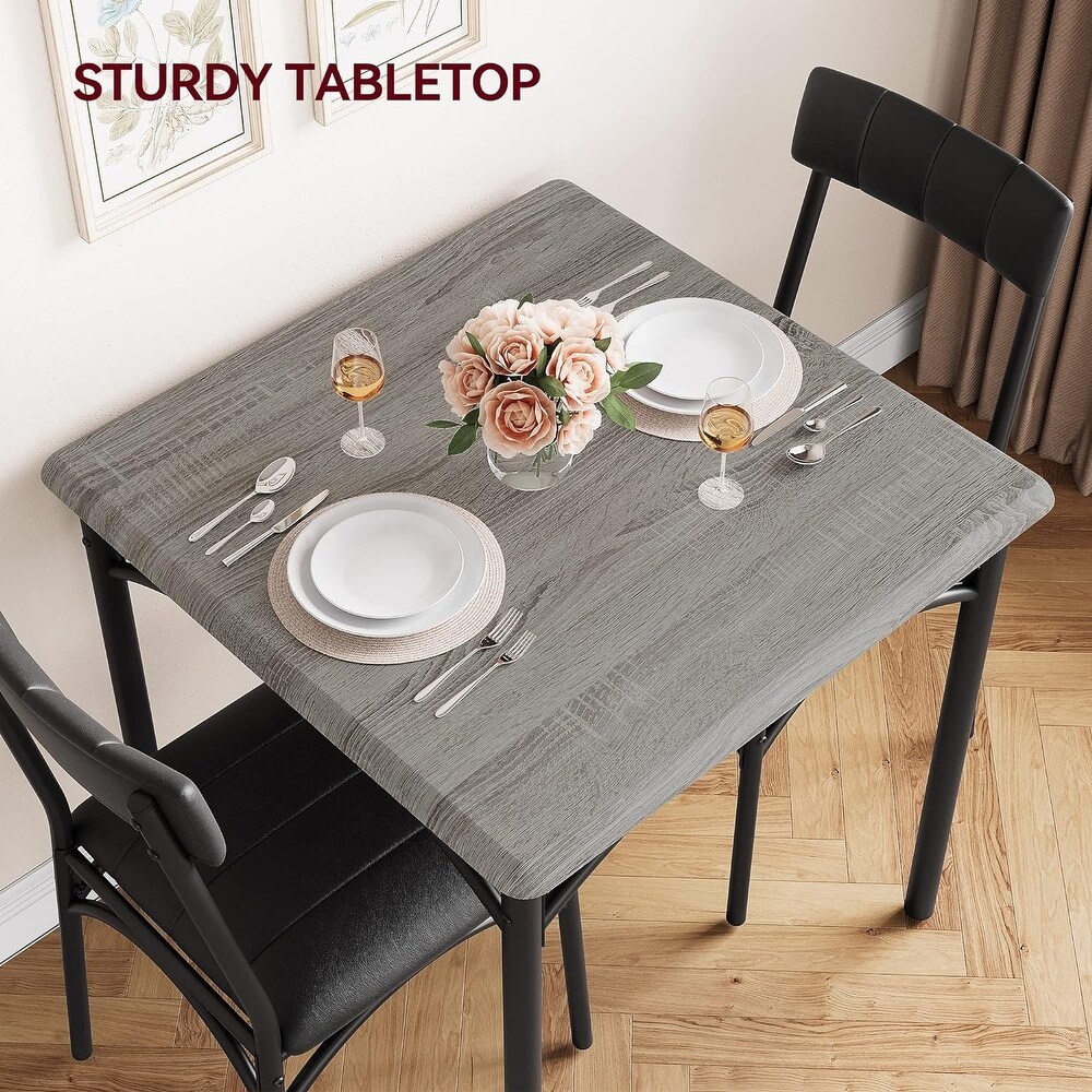 3 Piece Dining Table Set for 2