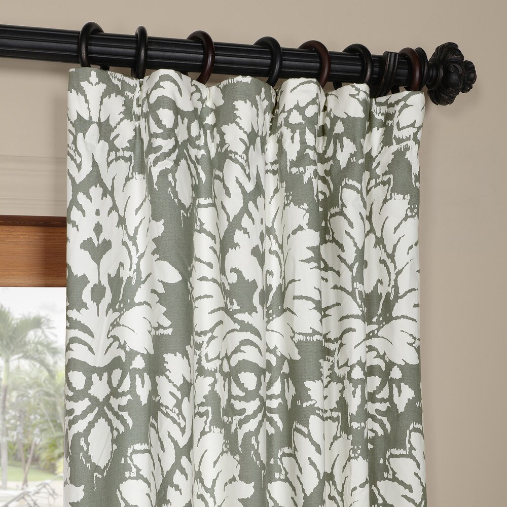 Exclusive Fabrics Lacuna Cotton Printed Curtain (1 Panel)