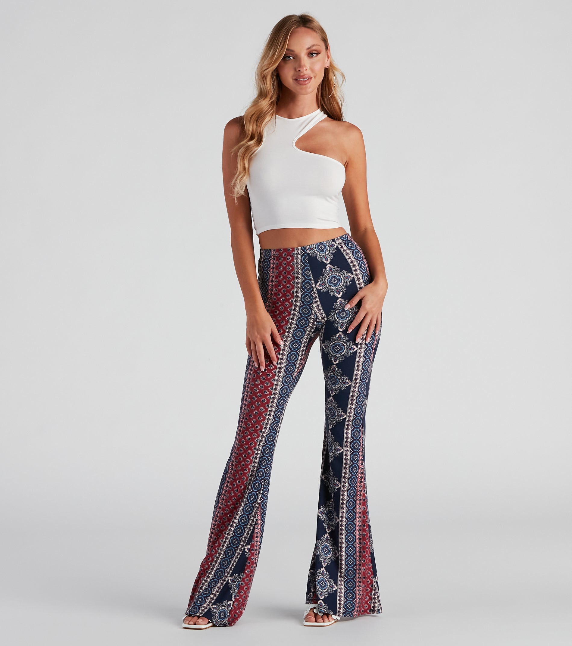 Boho Flare High Rise Pants