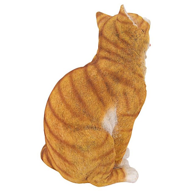 Design Toscano Lazy Daze Kitty Yawning Cat Statue Orange