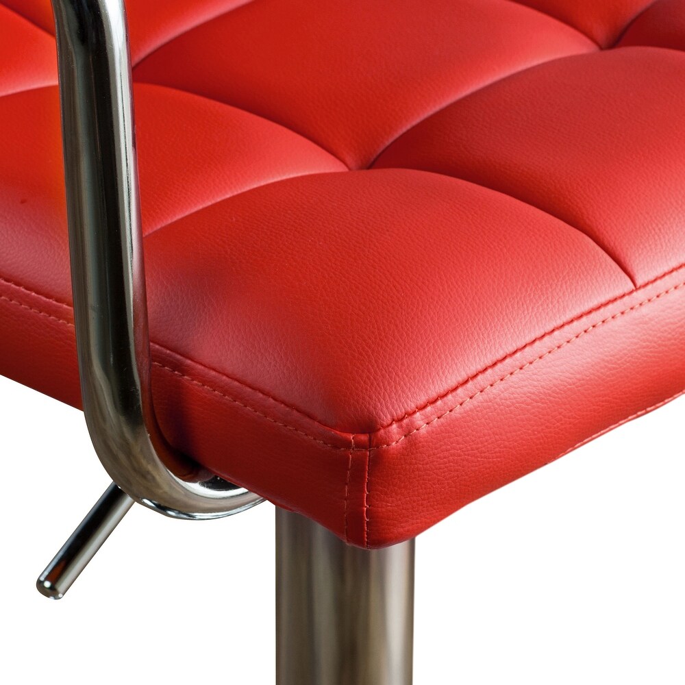 DH BASIC Leatherette Height Adjustable Swivel Bar Chair by Denhour