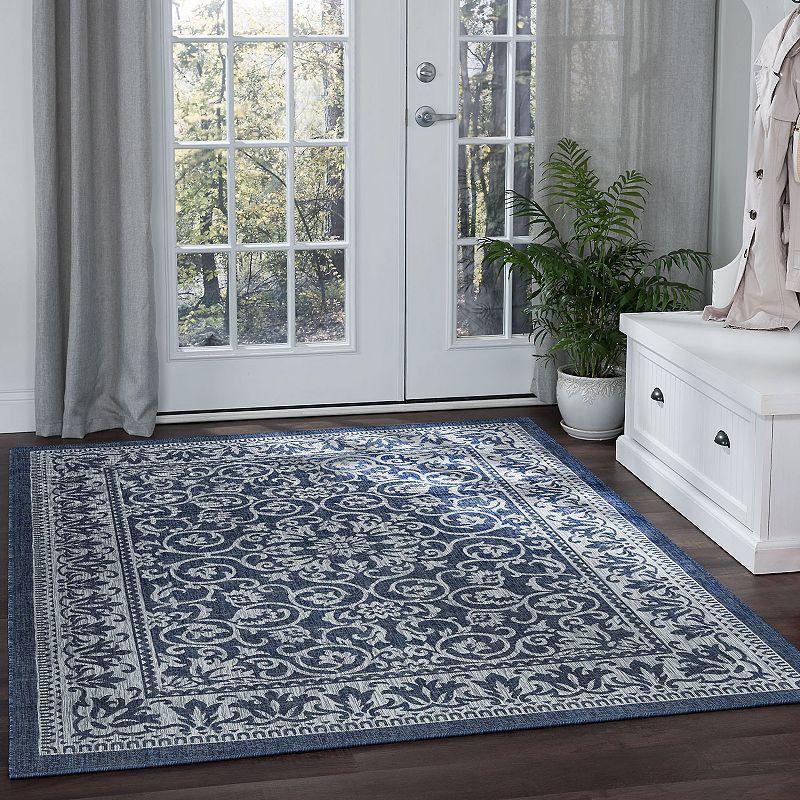 KHL Rugs Liva Floral Indoor Outdoor Rug