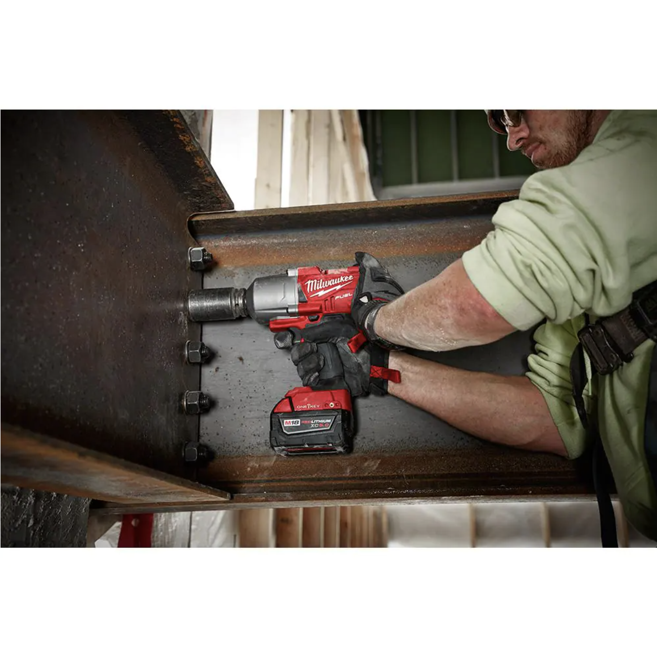 Milwaukee M18 FUEL ONE-KEY 18V Lithium-Ion Brushless Cordless 1/2 in. Impact Wrench with Friction Ring (Tool-Only)