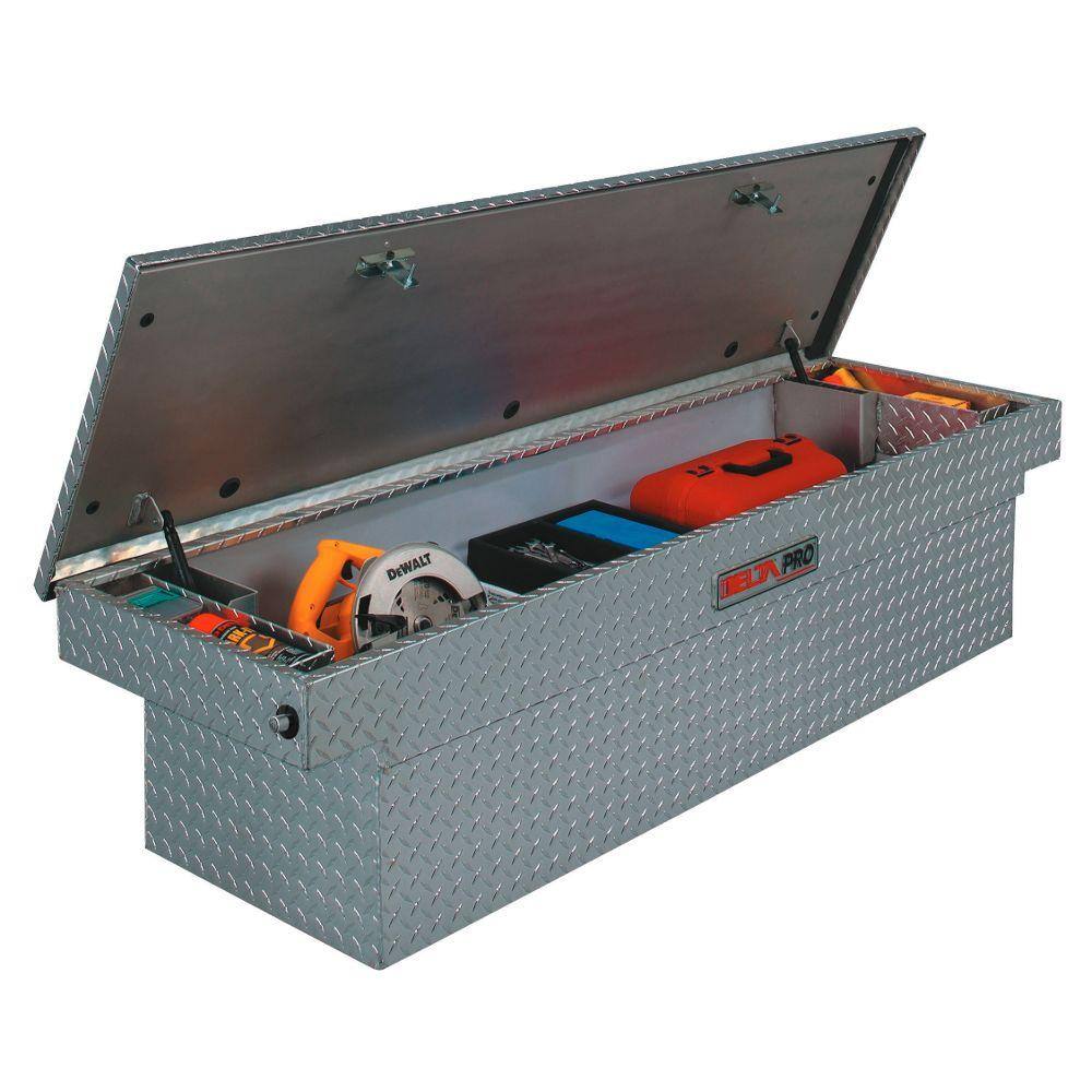 Delta 71 Diamond Plate Aluminum Full Size Crossbed Truck Tool Box PAC1580000