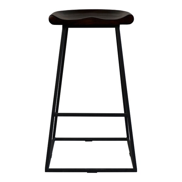 Aurelle Home Solid Industrial Stools (Set of 2)