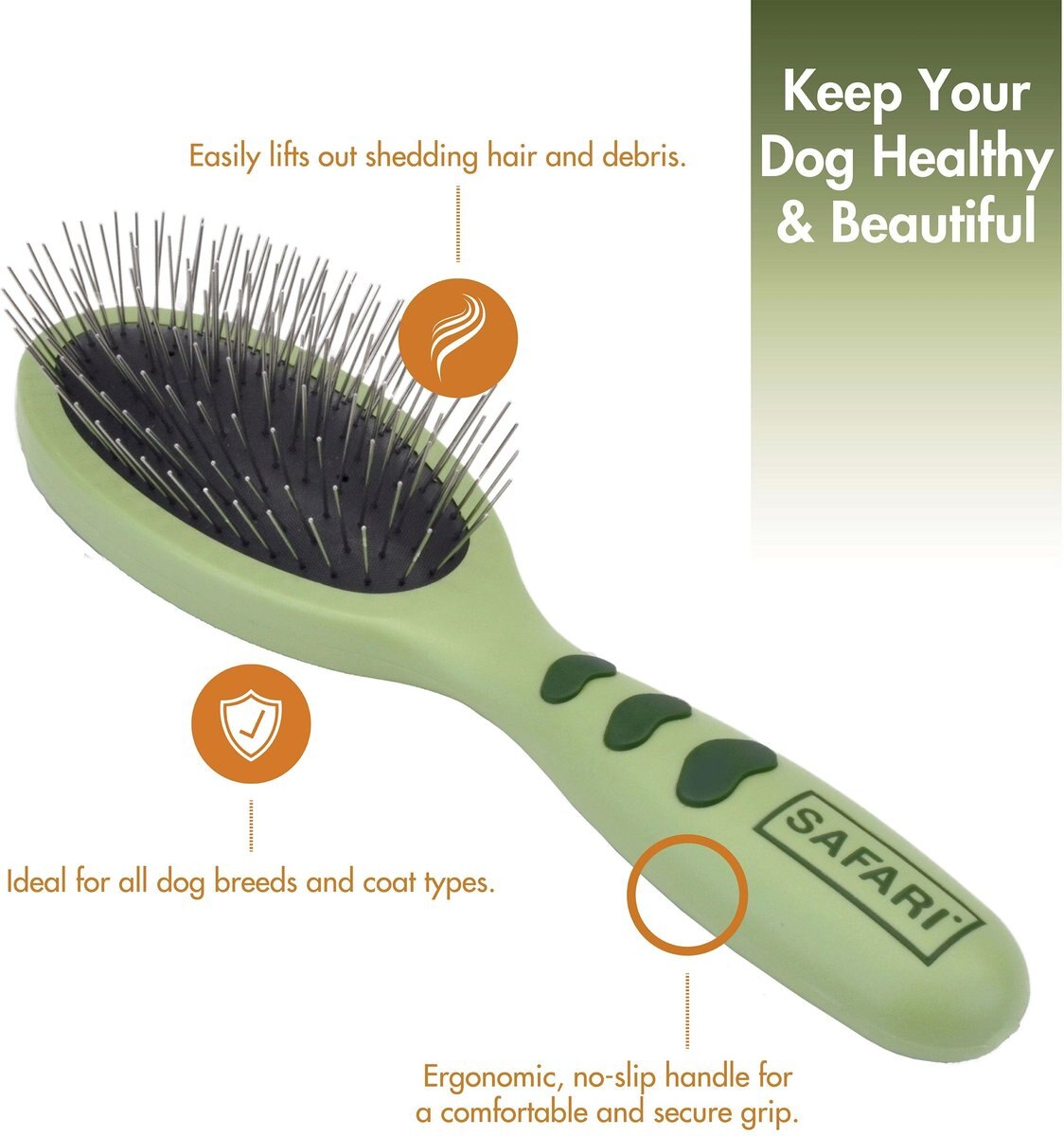 Safari Wire Pin Brush for Dogs