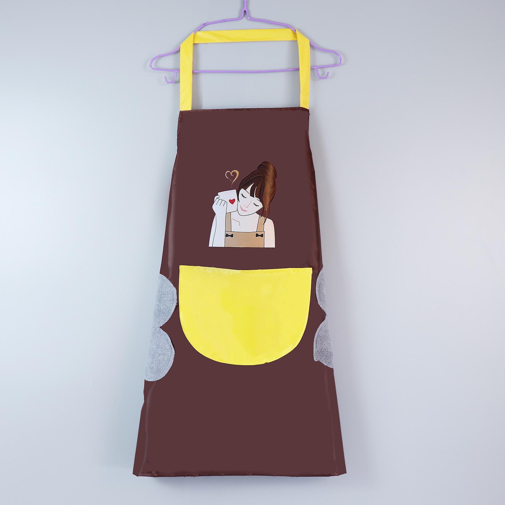 Chefs Kitchen Aprons For Women Child Men， Kitchen Cooking Aprons For Cooking Baking Gardening，cute Birthday Gifts - Brown