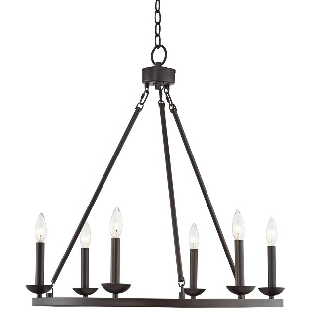 Wide Industrial 6 light Fixture For Dining Room House Kitchen Island Entryway Bedroom