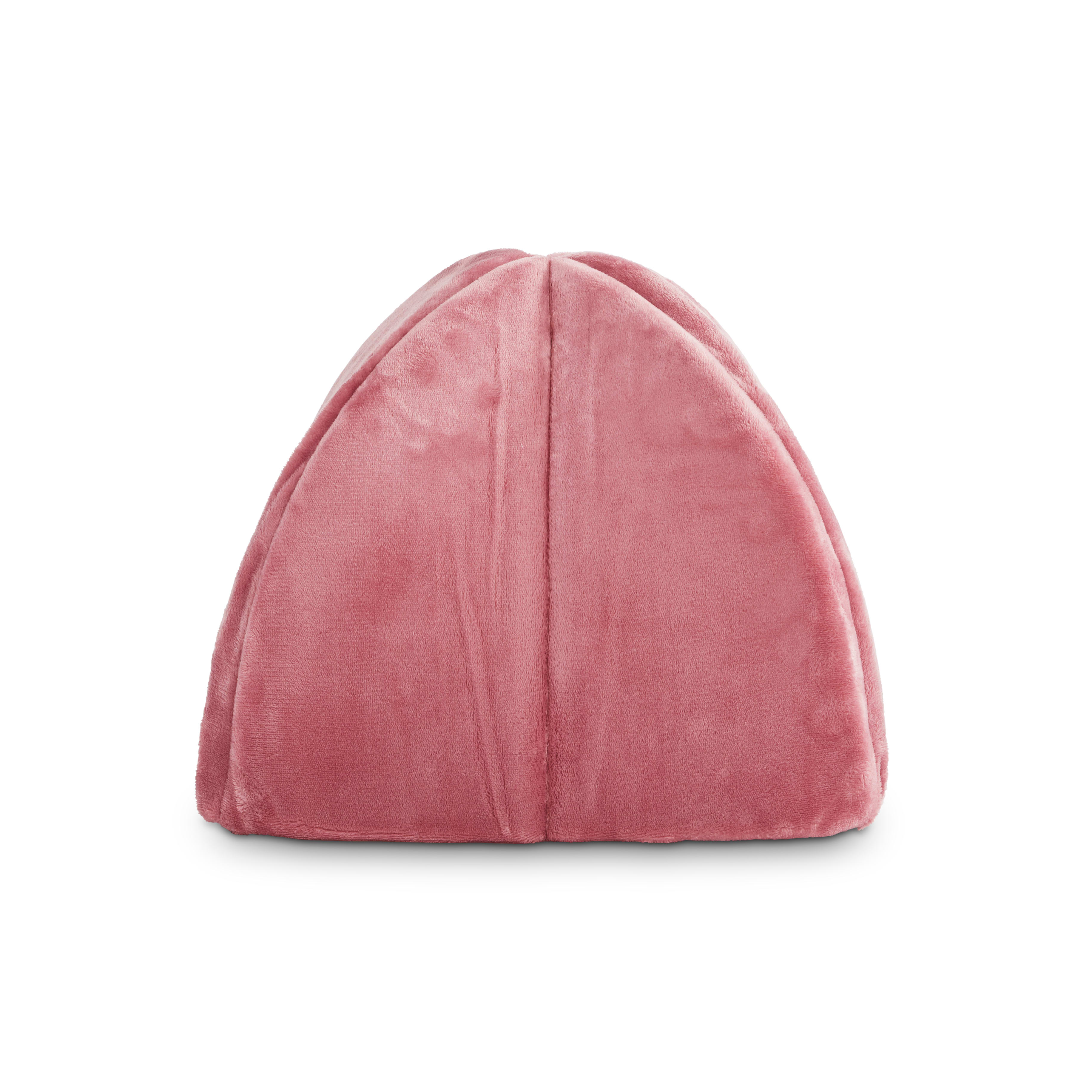 EVERYYAY Essentials Snooze Fest Mauve Igloo Cave Cat Bed， 16