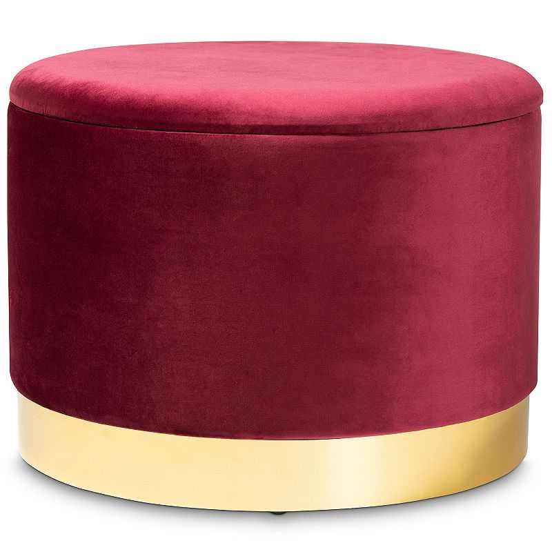 Baxton Studio Marisa Storage Ottoman