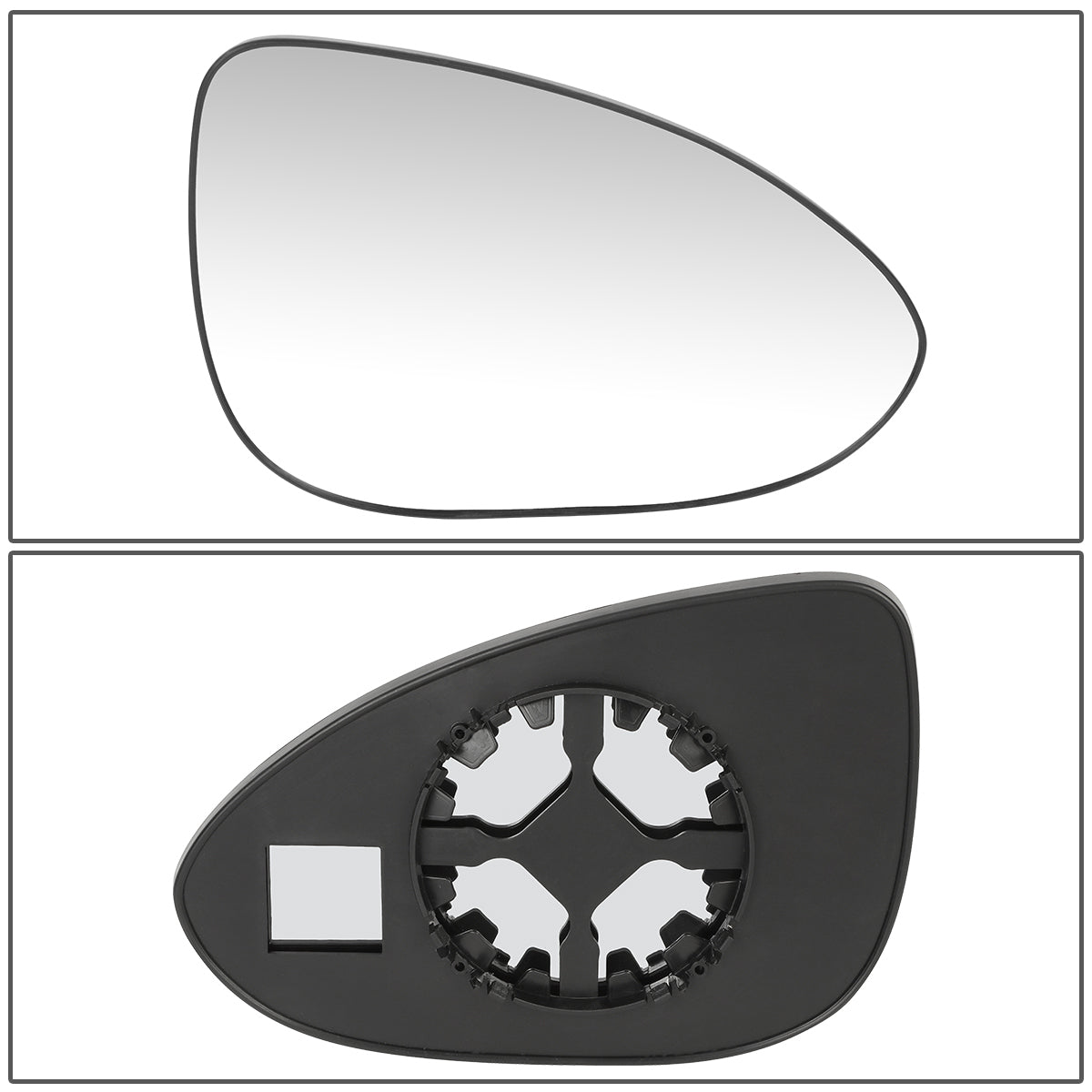 DNA Motoring OEM-MG-0223 For 2012 to 2019 Chevy Sonic Factory Style Passenger / Right Side Door Mirror Glass Lens 13 14 15 16 17 18