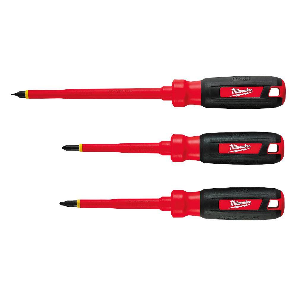 MW 1000-Volt Insulated Screwdriver Set (3-Piece) 48-22-2202