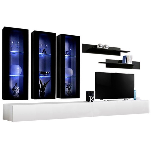 Fly E3 30TV Wall Mounted Floating Modern Entertainment Center