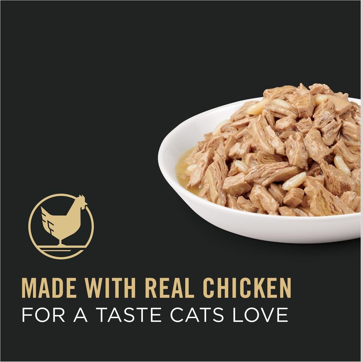 Purina Pro Plan Adult Chicken and Rice Entree in Gravy Canned Cat Food