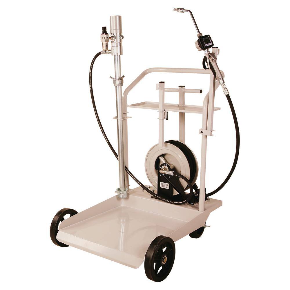 Liquidynamics Mobile Heavy-Duty Oil Transfer Cart System with 25 ft. Reel for 55 Gal. Drums 20094-S32