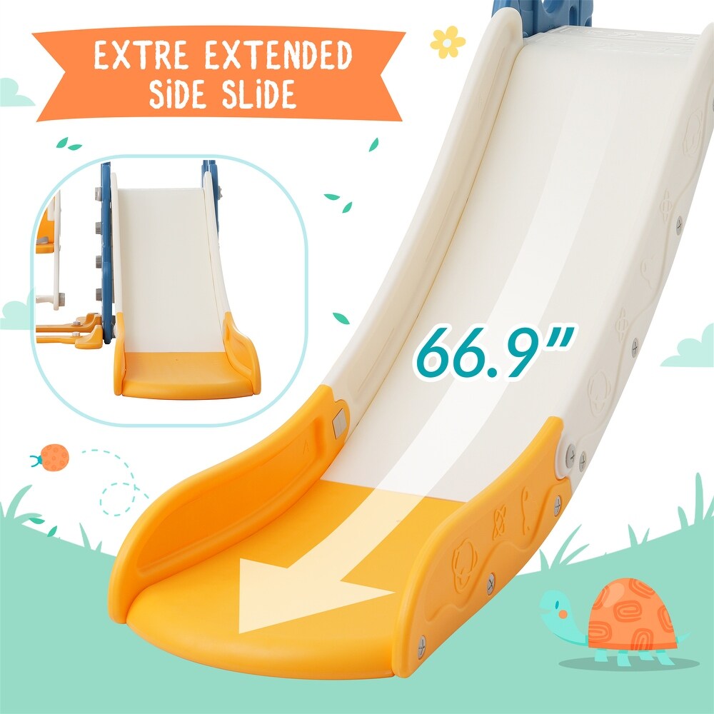 Toddler Slide and Swing Set 4 in 1