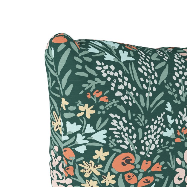 Green Floral Throw Pillow Skyline Furniture