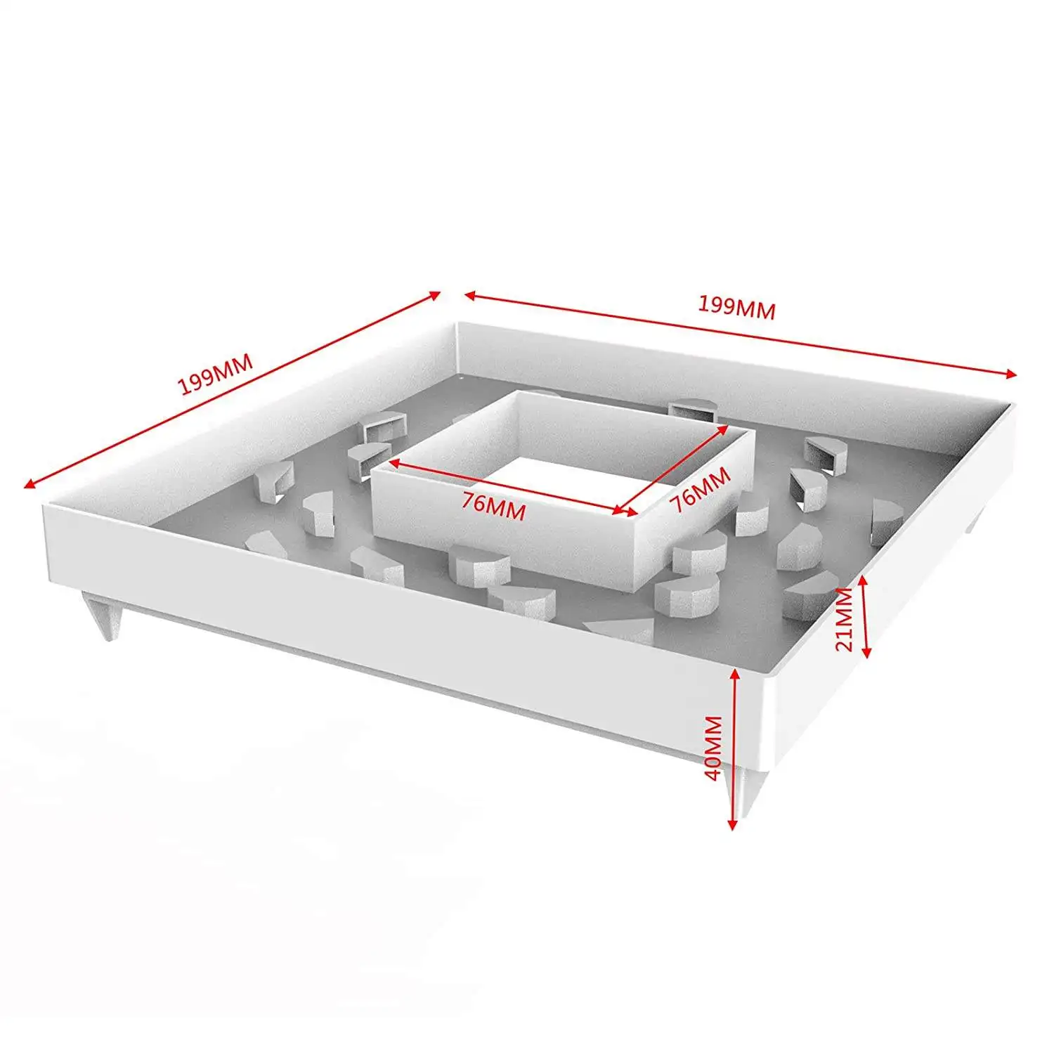 Factory Direct Supply High Quality 4/6/8 Inch Rock wool Cube Drip Caps Cover For Flood Table