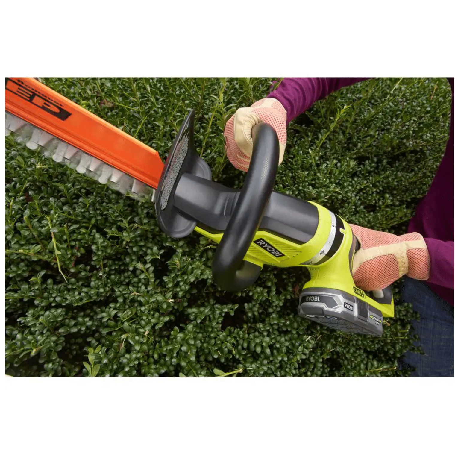 Ryobi One+ 18V 22 in. Cordless Battery Hedge Trimmer with 1.5 Ah Battery and Charger (P2660VNM)