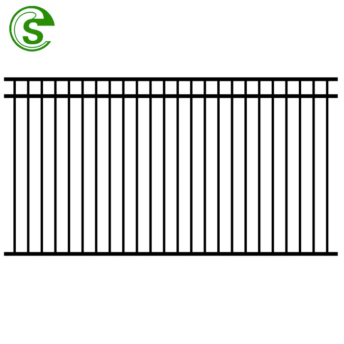 Garden Supplies High Quality Aluminium Fence Modern Style Tubular Steel Fence Steel Metal Picket Ornamental Fence