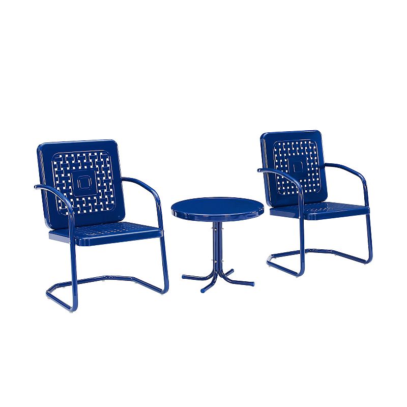 Crosley Bates Outdoor Metal Chair 3-Piece Set