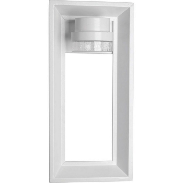 Progress Lighting Z 1010 1 light Outdoor Wall Sconce Black Finish Seeded Glass Shade