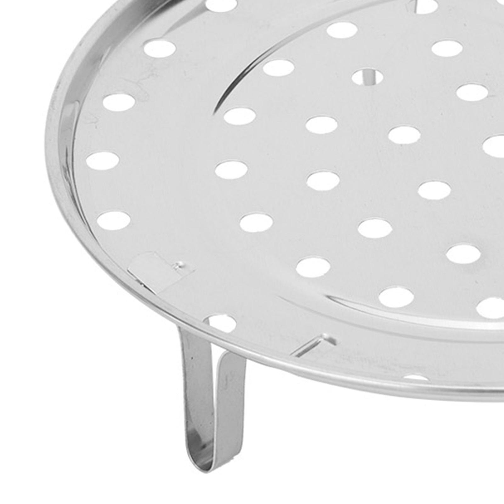 8 Inch Steamer Rack， Round Stainless Steel Rack Steaming Canning Rack Steam Basket Rack Steaming Tray For Pressure Cooker Cooking Toast Bread Salad[20