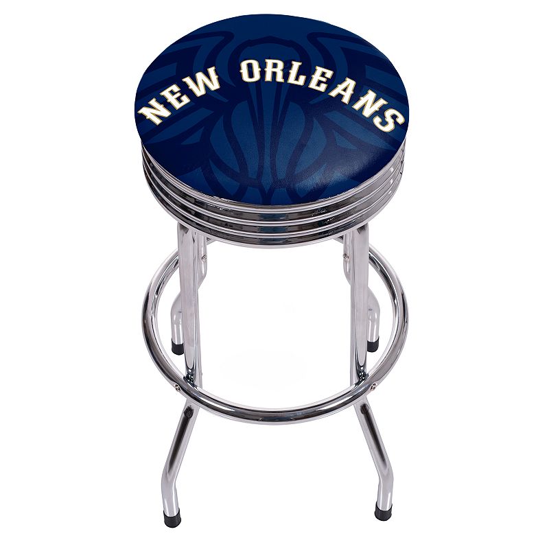 New Orleans Pelicans Padded Ribbed Bar Stool