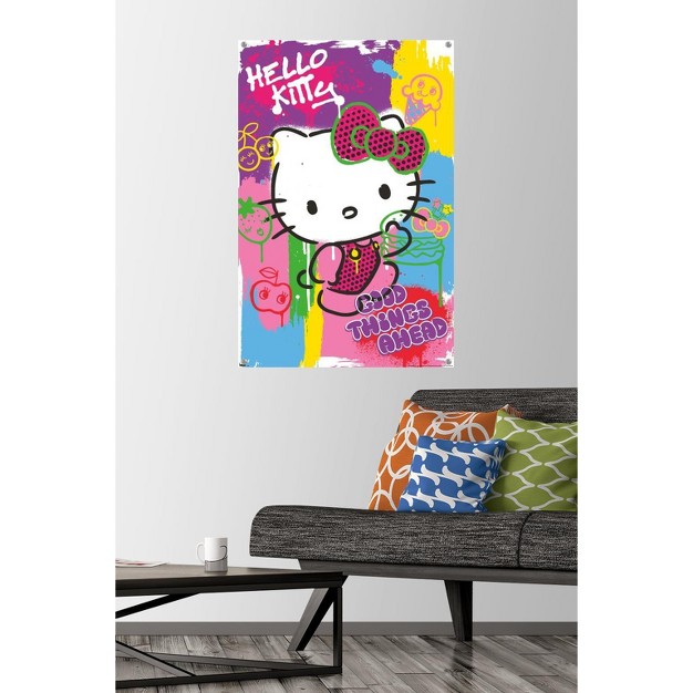 Trends International Hello Kitty Pop Art Unframed Wall Poster Prints