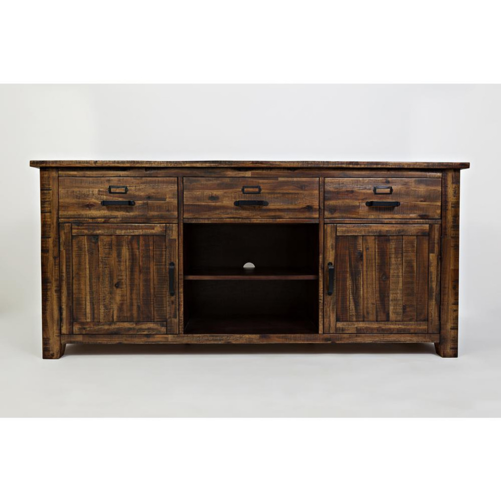 Cannon Valley 70 Media Unit   Rustic   Entertainment Centers And Tv Stands   by BisonOffice  Houzz