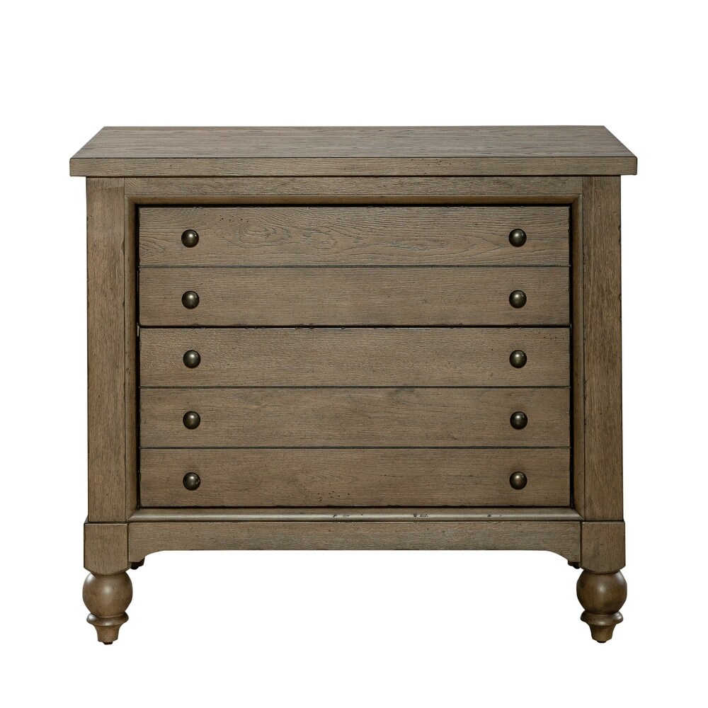 Americana Farmhouse Dusty Taupe Lateral File Cabinet