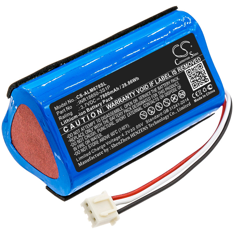 Altec Lansing iMW678 iMW678BLK iMW678BLU 7800mAh Replacement Battery BatteryClerkcom Speaker