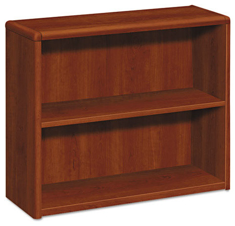 10700 Series Wood Bookcase  2 Shelf  36 quotx13 1/8 quotx29 5/8 quot  Cognac   Transitional   Bookcases   by BisonOffice  Houzz