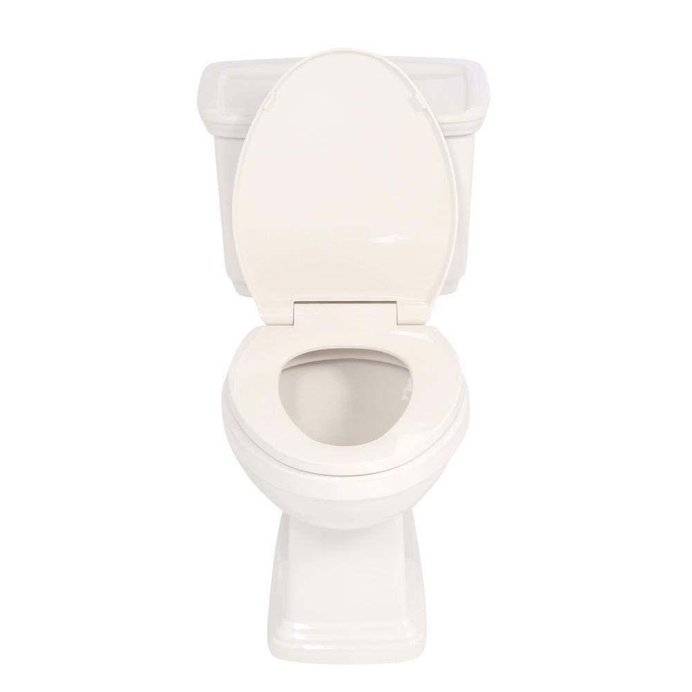 Glacier Bay 2-piece 1.0 GPF1.28 GPF High Efficiency Dual Flush Elongated Toilet in Biscuit N2430E-BISC