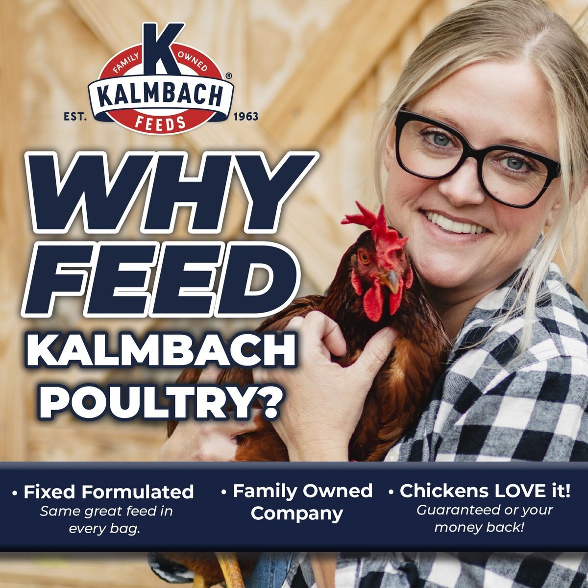 Kalmbach Feeds All Natural Poultry Supplement， 25-lb block