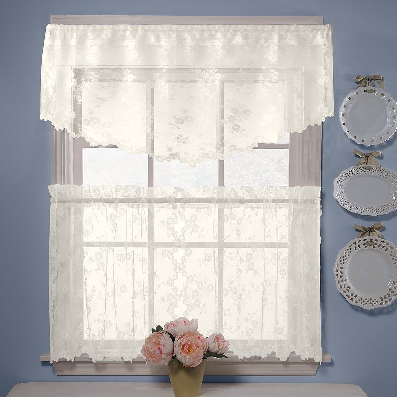 Petite Fleur Ascot Window Valance - 56'' x 20''