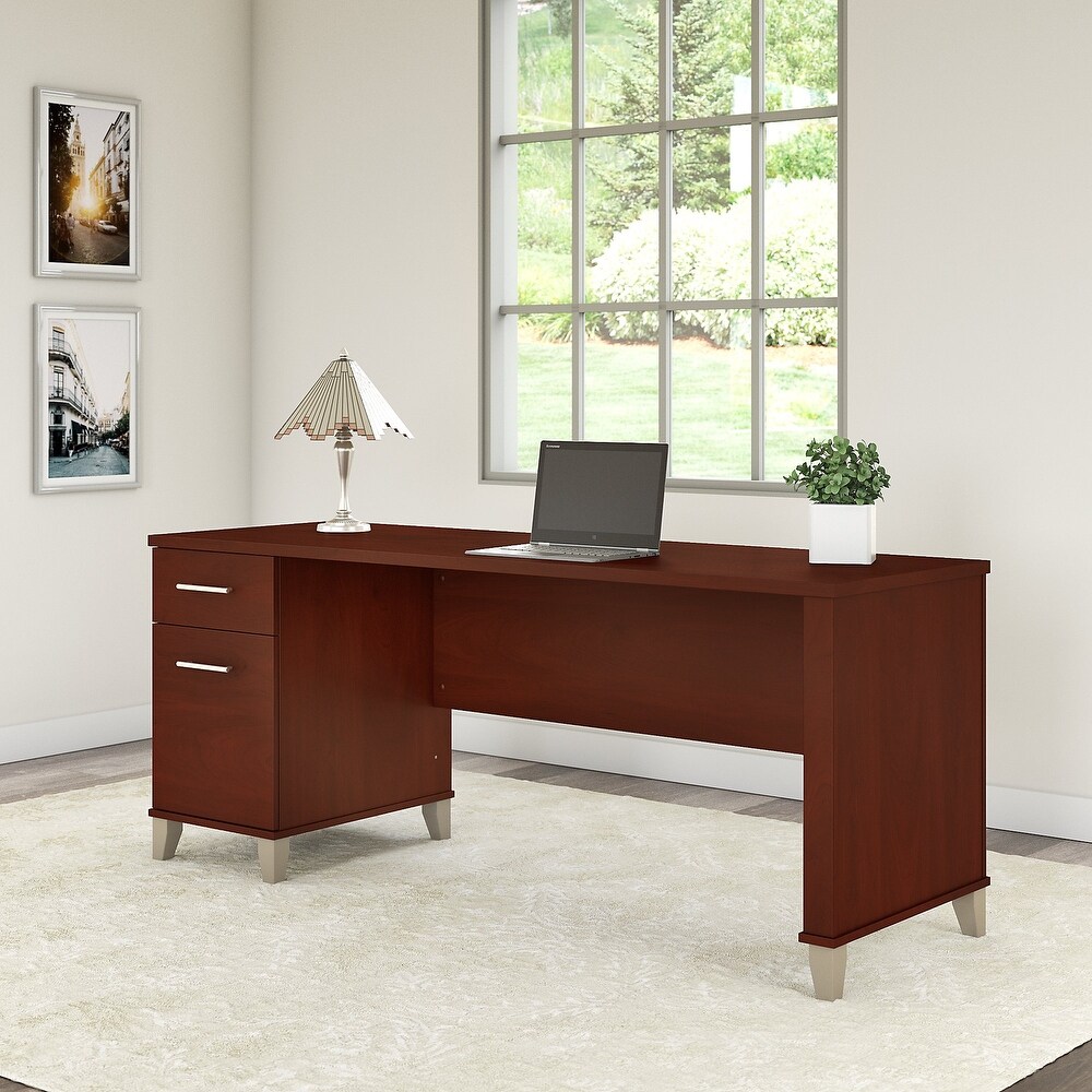 Bush Furniture Somerset 72 inch Office Desk with Drawers