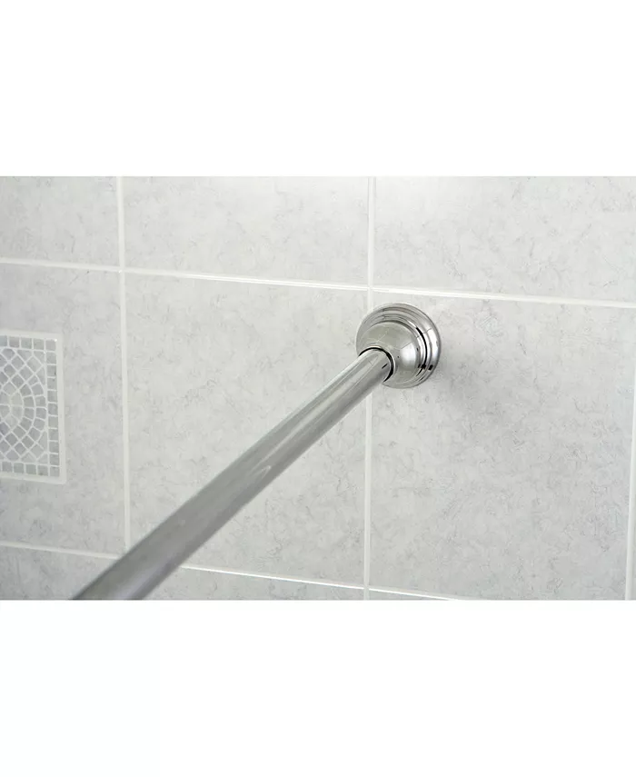 Kingston Brass 72-inch Tension Shower Rod with Decorative Flange