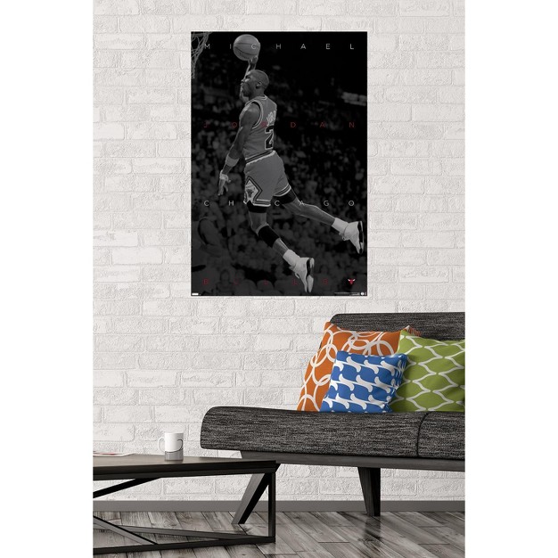 Trends International Michael Jordan Black And White Unframed Wall Poster Prints