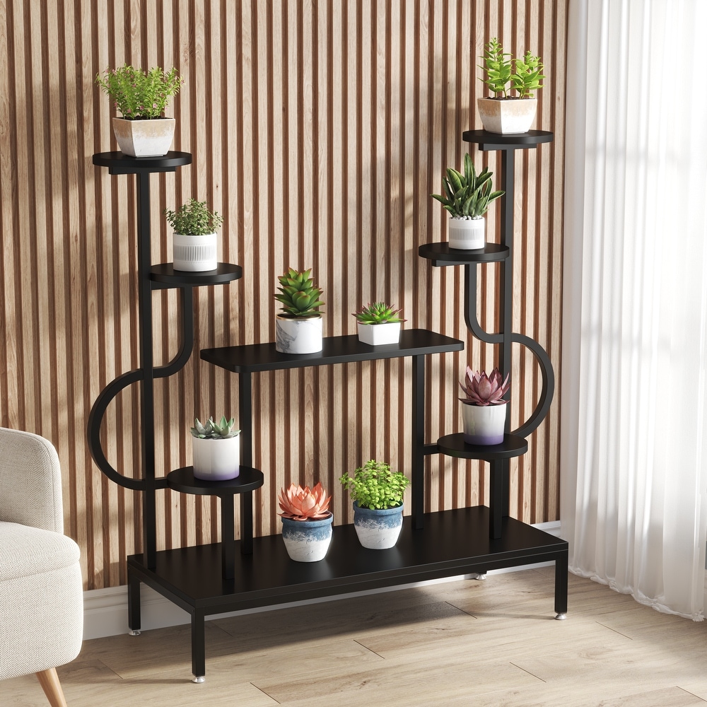 8 tier Metal Plant Stand  Large Tall Plant Shelf for Potted Plants