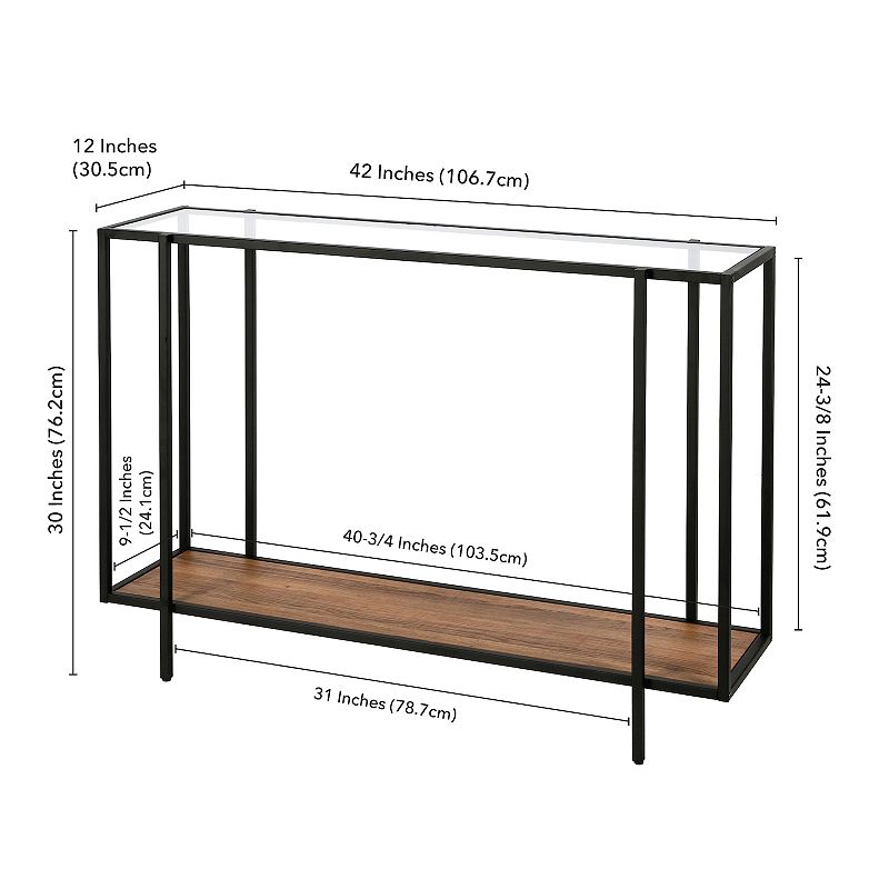 Finley and Sloane Vireo Rectangular Console Table