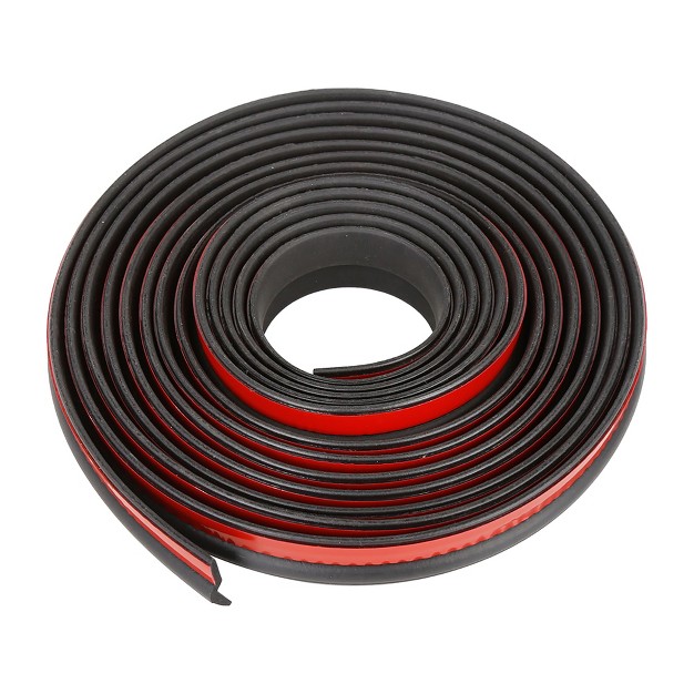 Unique Bargains Car Z Shape Rubber Weather Waterproof Strip Seal Edge Protector 4m Black 1pc