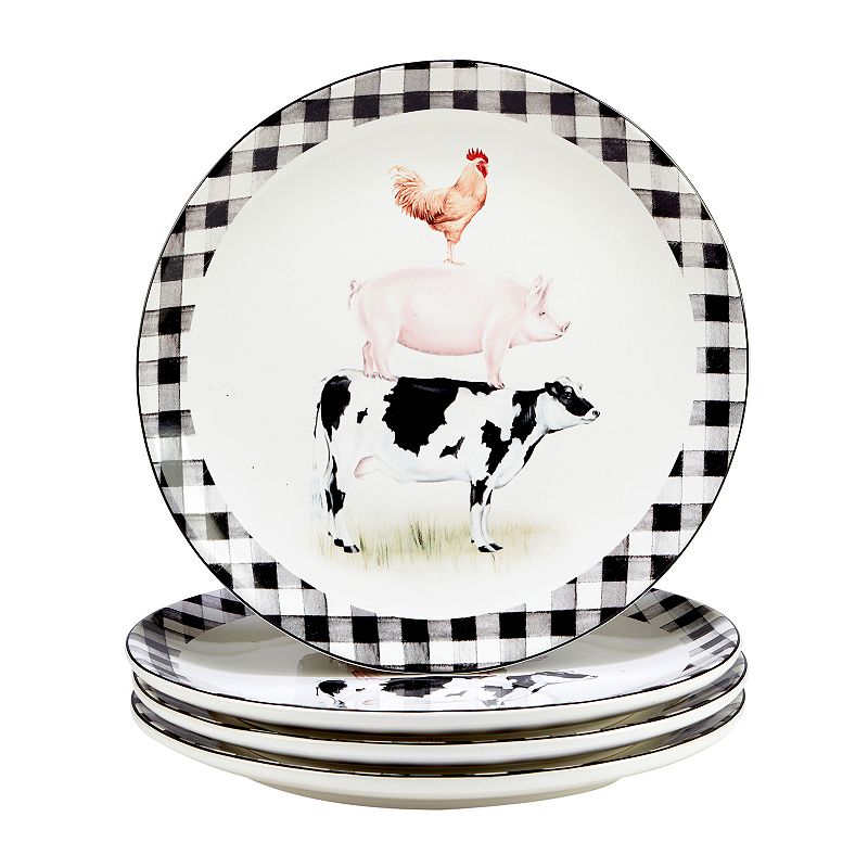 Certified International On The Farm 4-pc. Dinner Plate Set