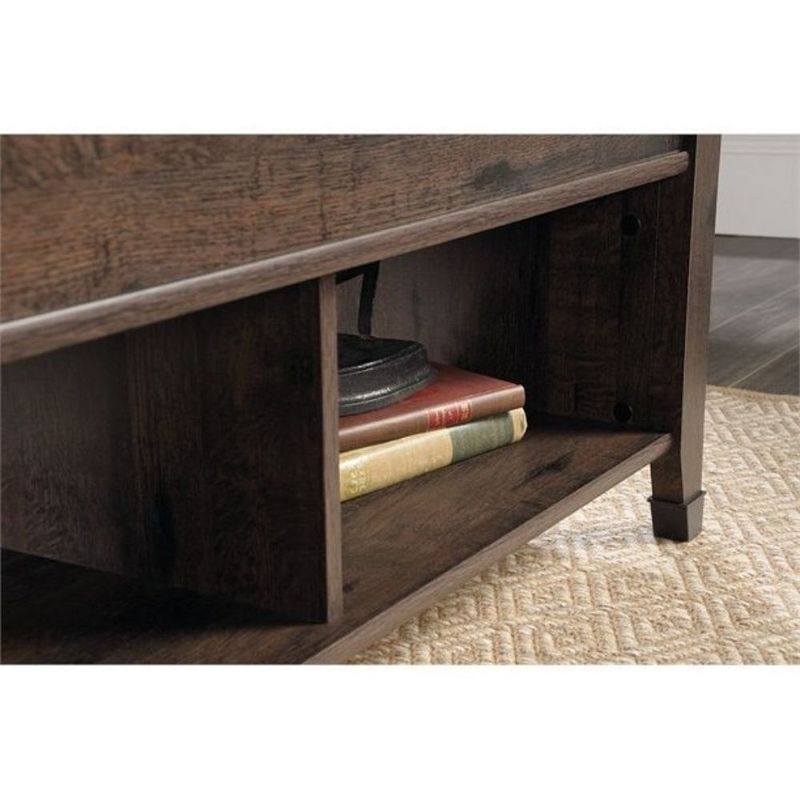 QuikFurn Dark Brown Lift-Top Multi Purpose Coffee Table