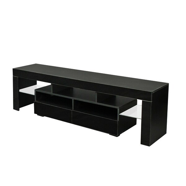 Living Room Furniture TV Stand Cabinet with 2 Drawers and 2 open shelves