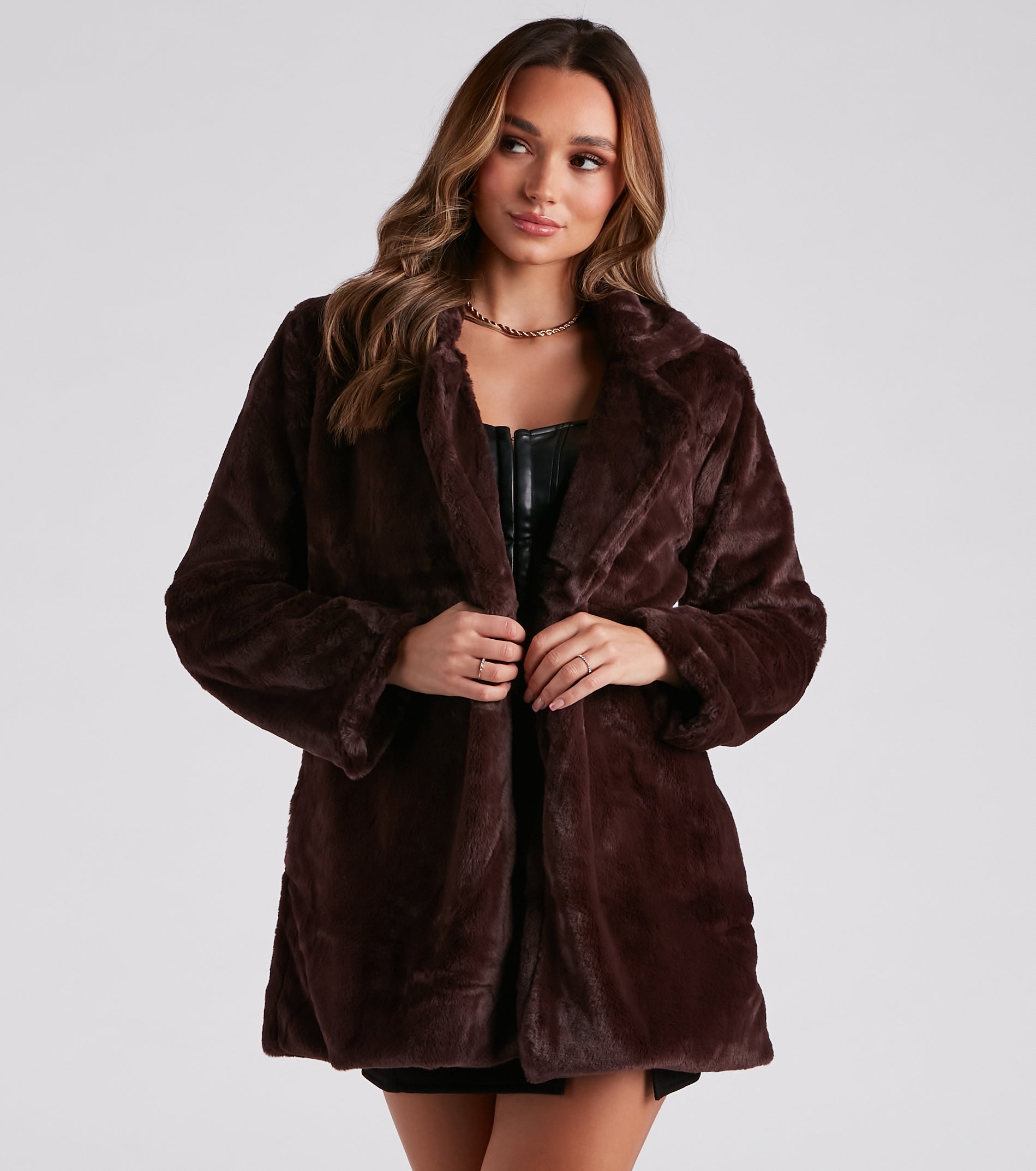 Always Luxe Faux Fur Long Coat